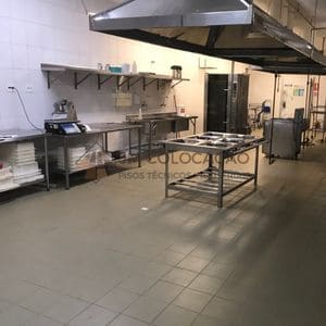 Piso para cozinha industrial